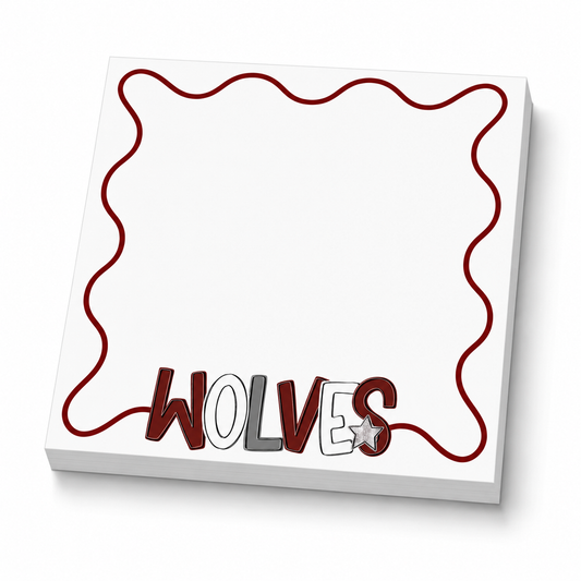 Pre-order School Spirit Notepads - WOLVES