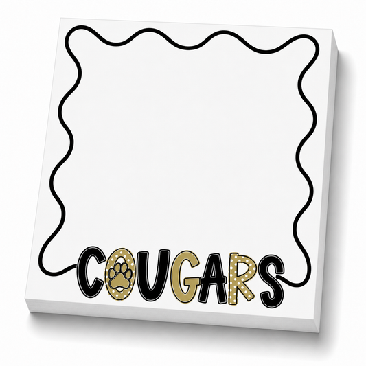 Pre-order School Spirit Notepads - NWR COUGARS