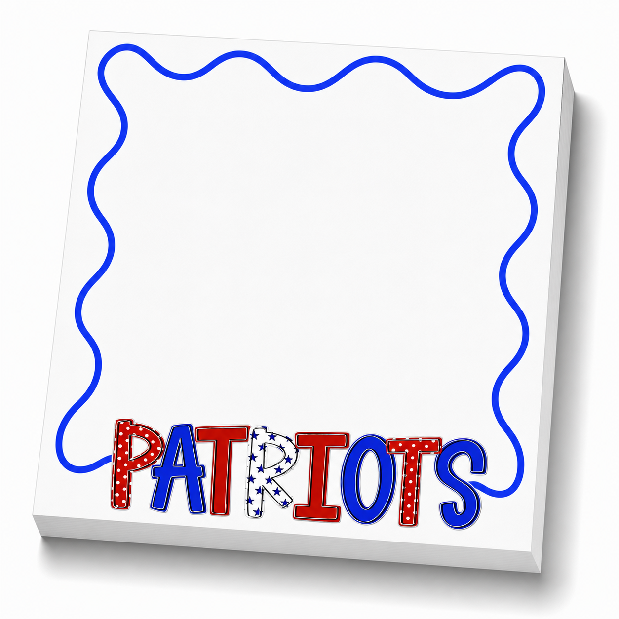 Pre-order School Spirit Notepads - PATRIOTS (Blue)