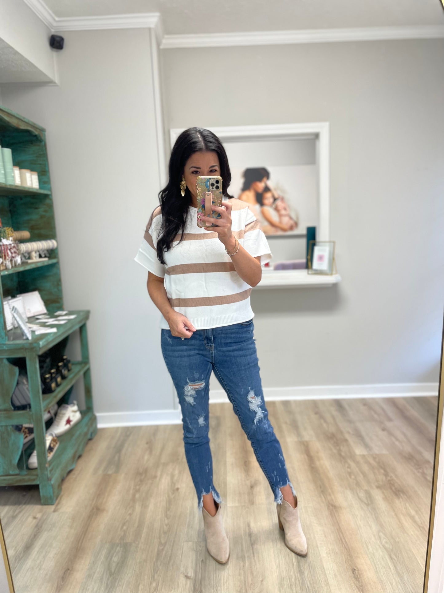 Cider Season Stripe Knit Top