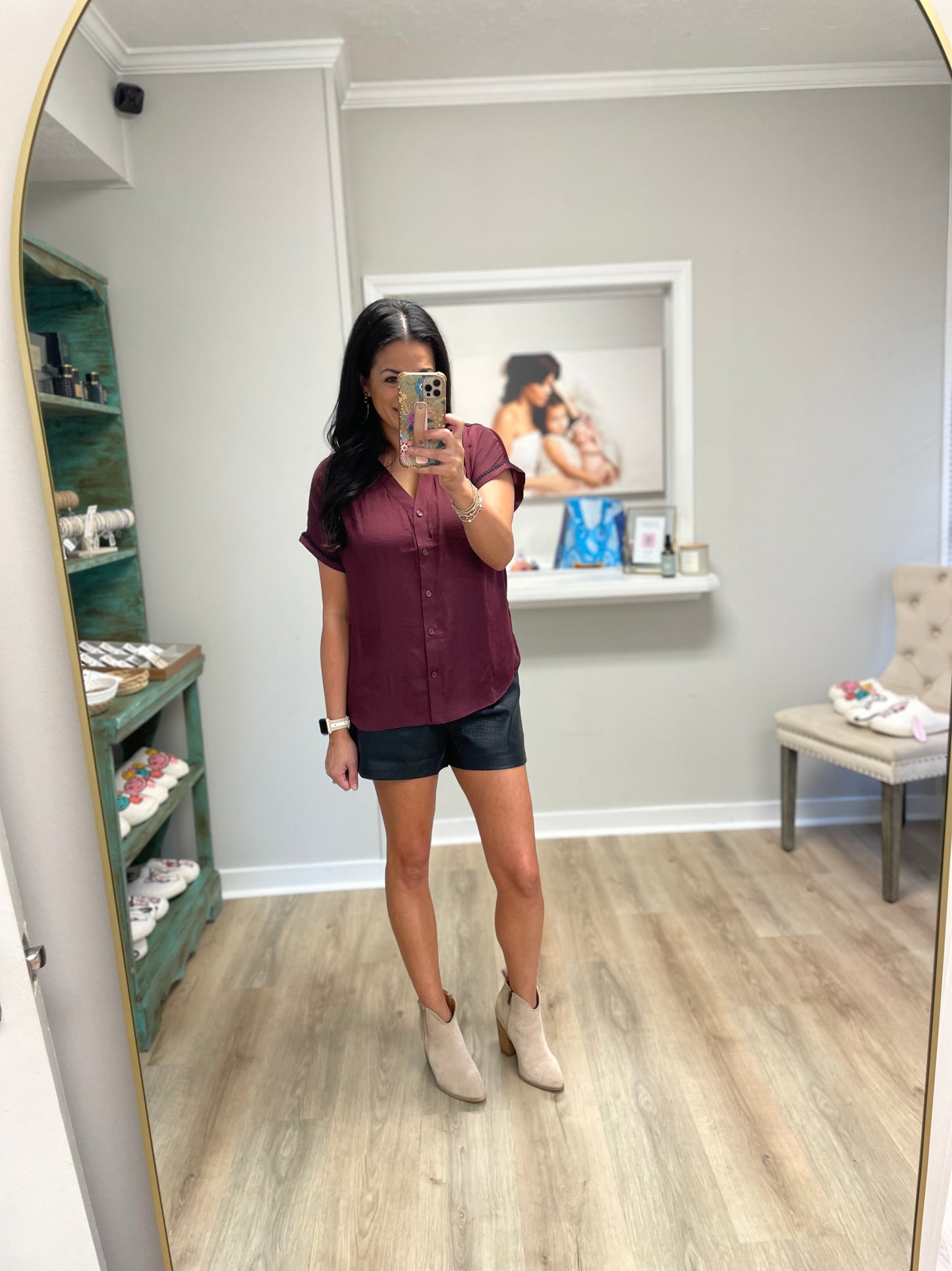 The Whisper Blouse - Wine