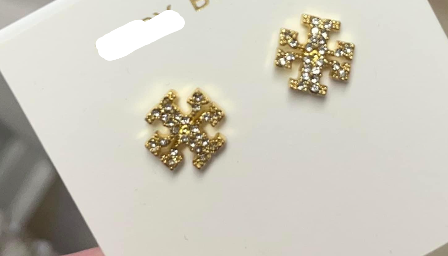 Rhinestone T Studs