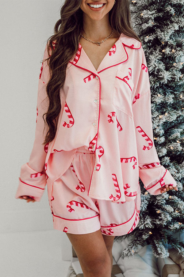 Candy Cane Pajama Set