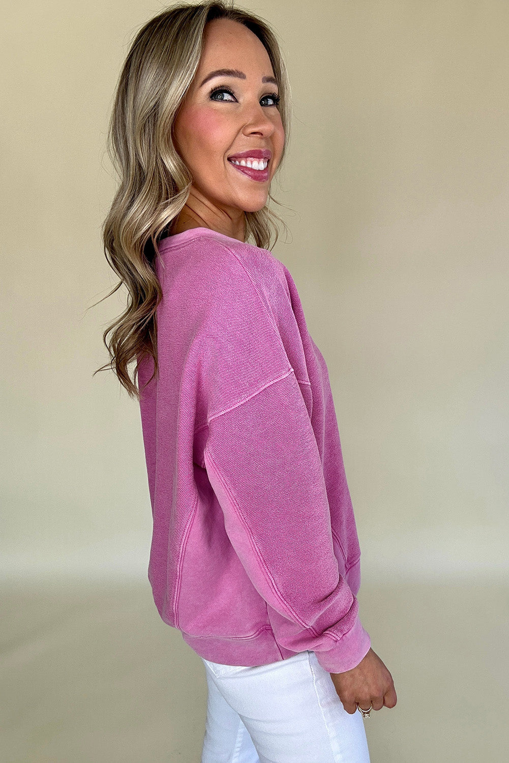 Bright Pink Sweatshirt