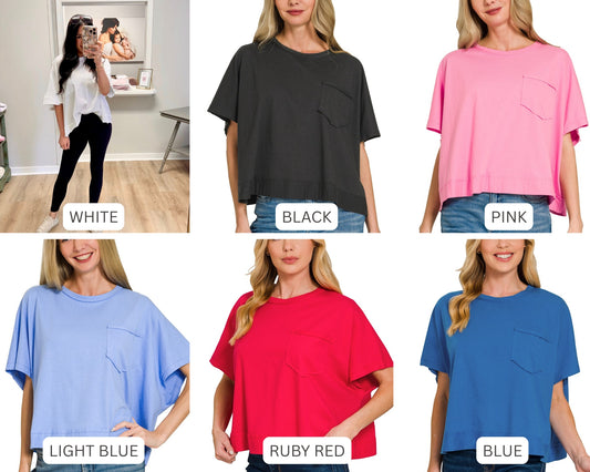 Oversized Boxy Tee - 6 colors