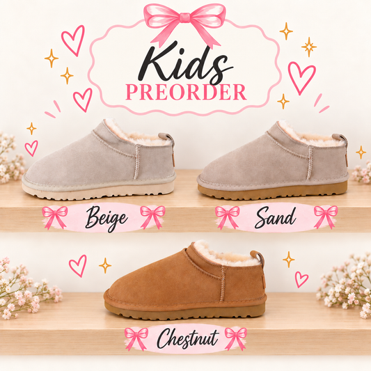 Preorder Kids Mirco Booties (eta 4weeks)