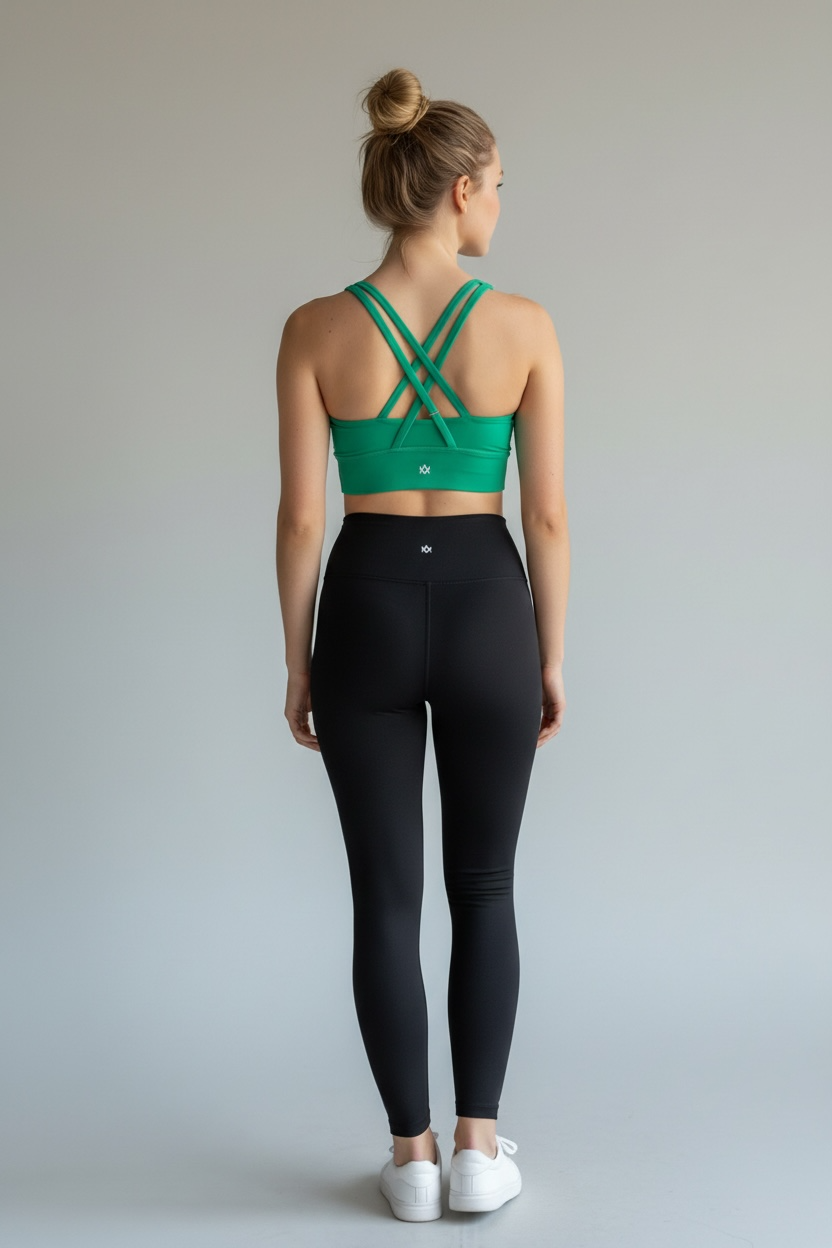 Pre-order Noble Co. Worthy Sports Bra - True Green