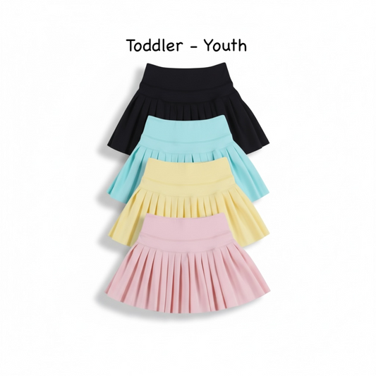 Pre-order Noble Co. Pleated Performance Skort - Kids