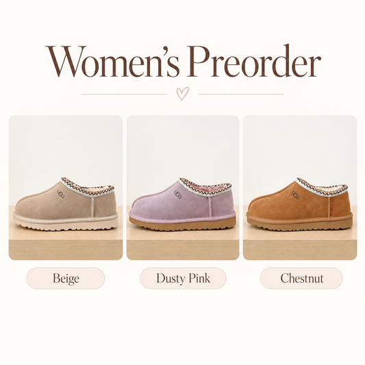 Preorder Women's Tas. Slippers (eta 4weeks)