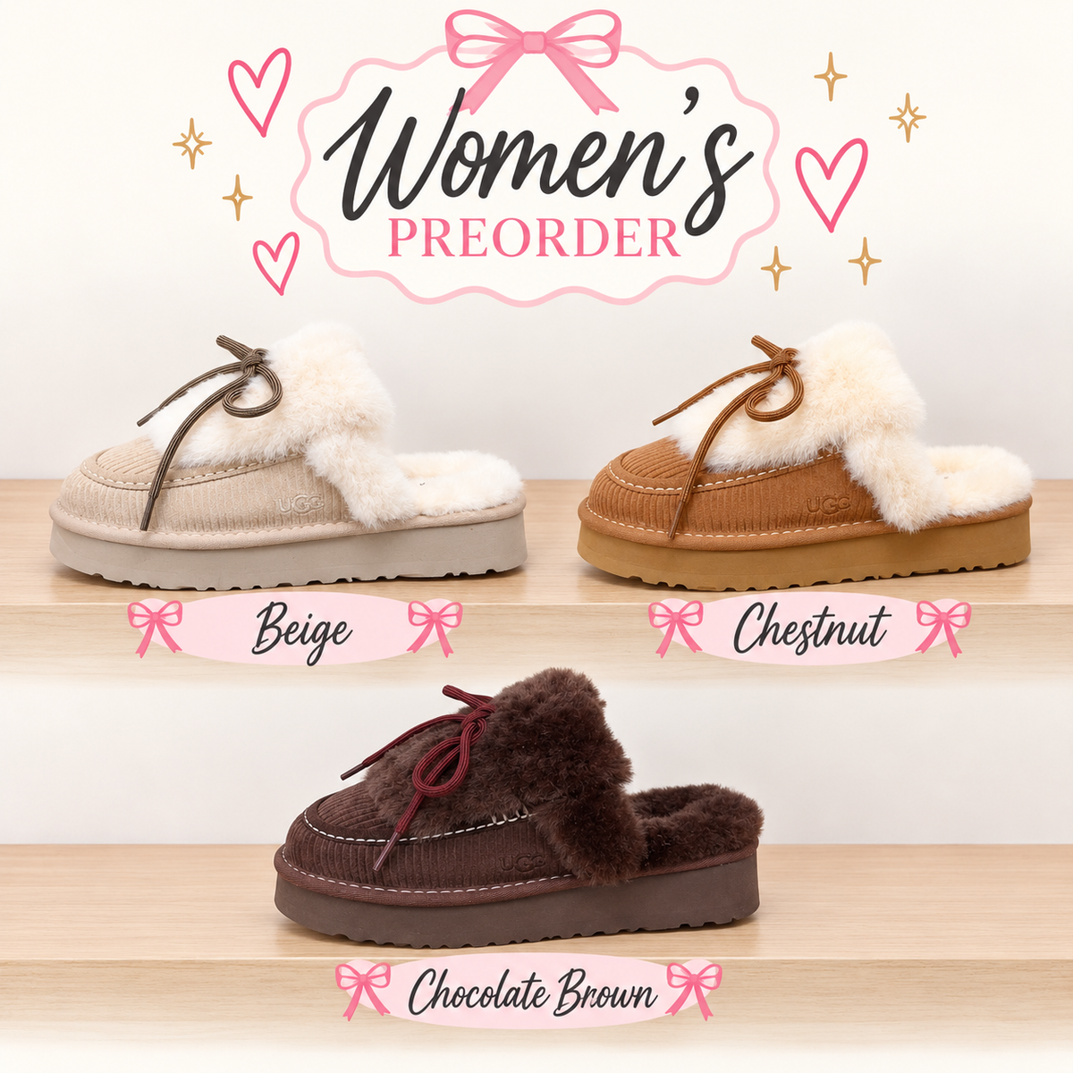 Preorder Women's Heritage Slippers (eta 4weeks)