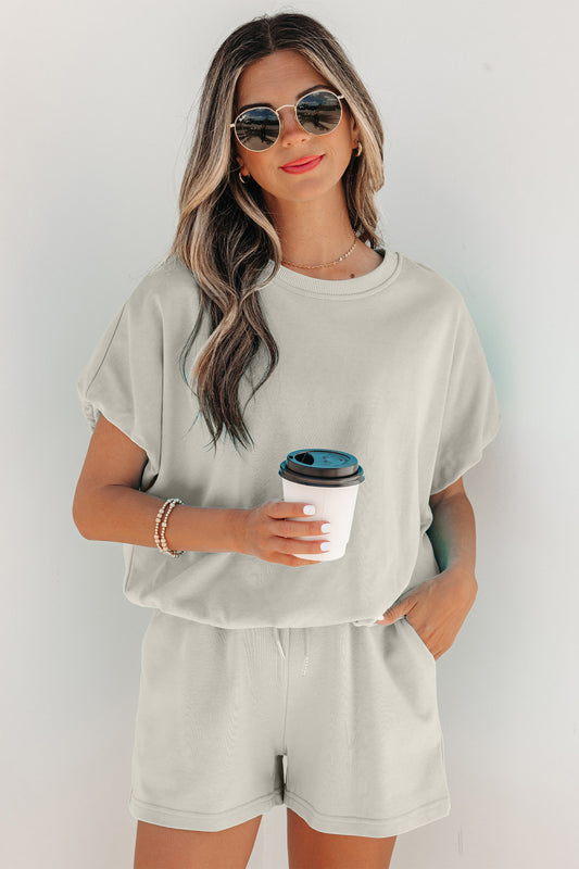 Pre-order Gray Puff Sleeve Set