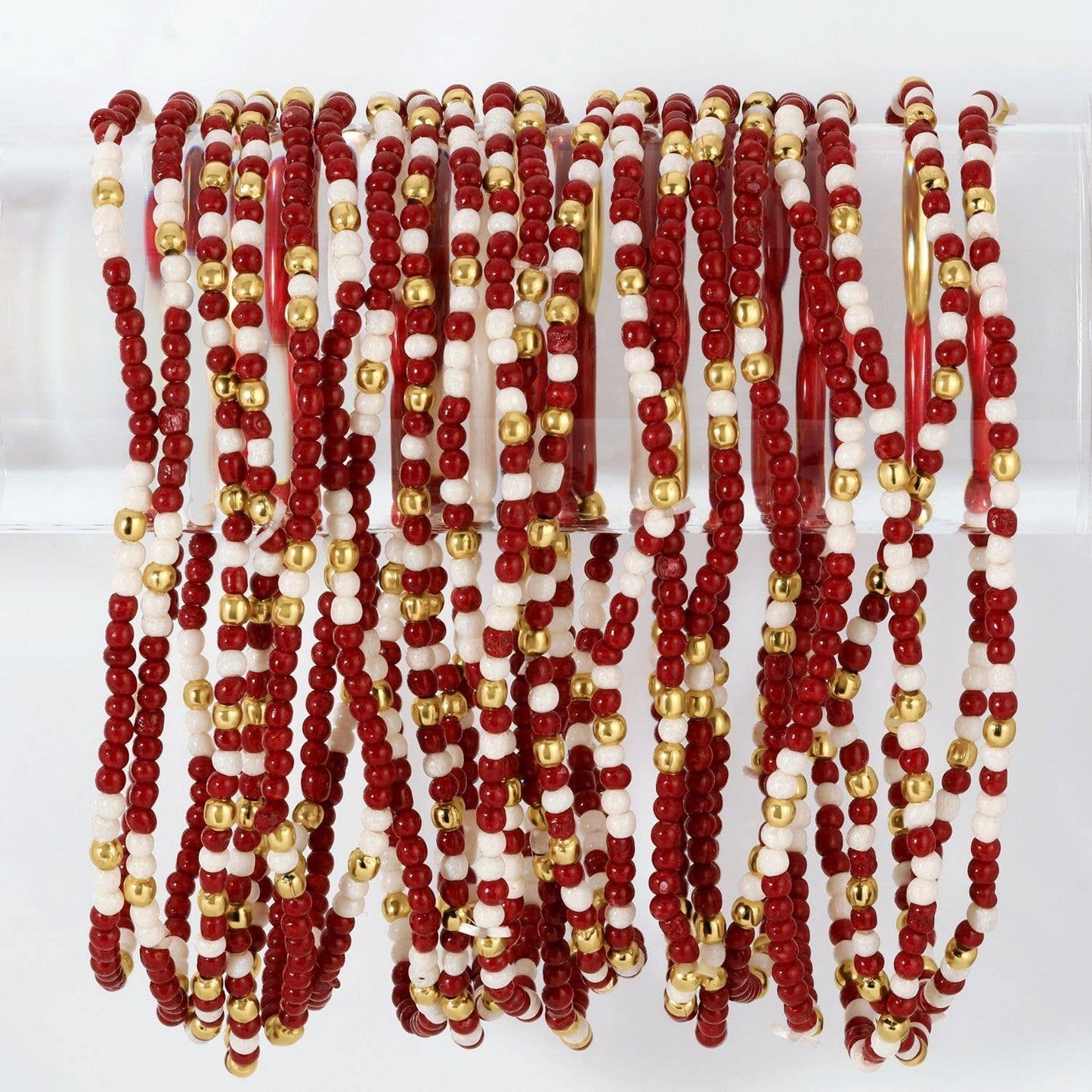 Stretch Beaded Gameday Bracelets (7 Colors)