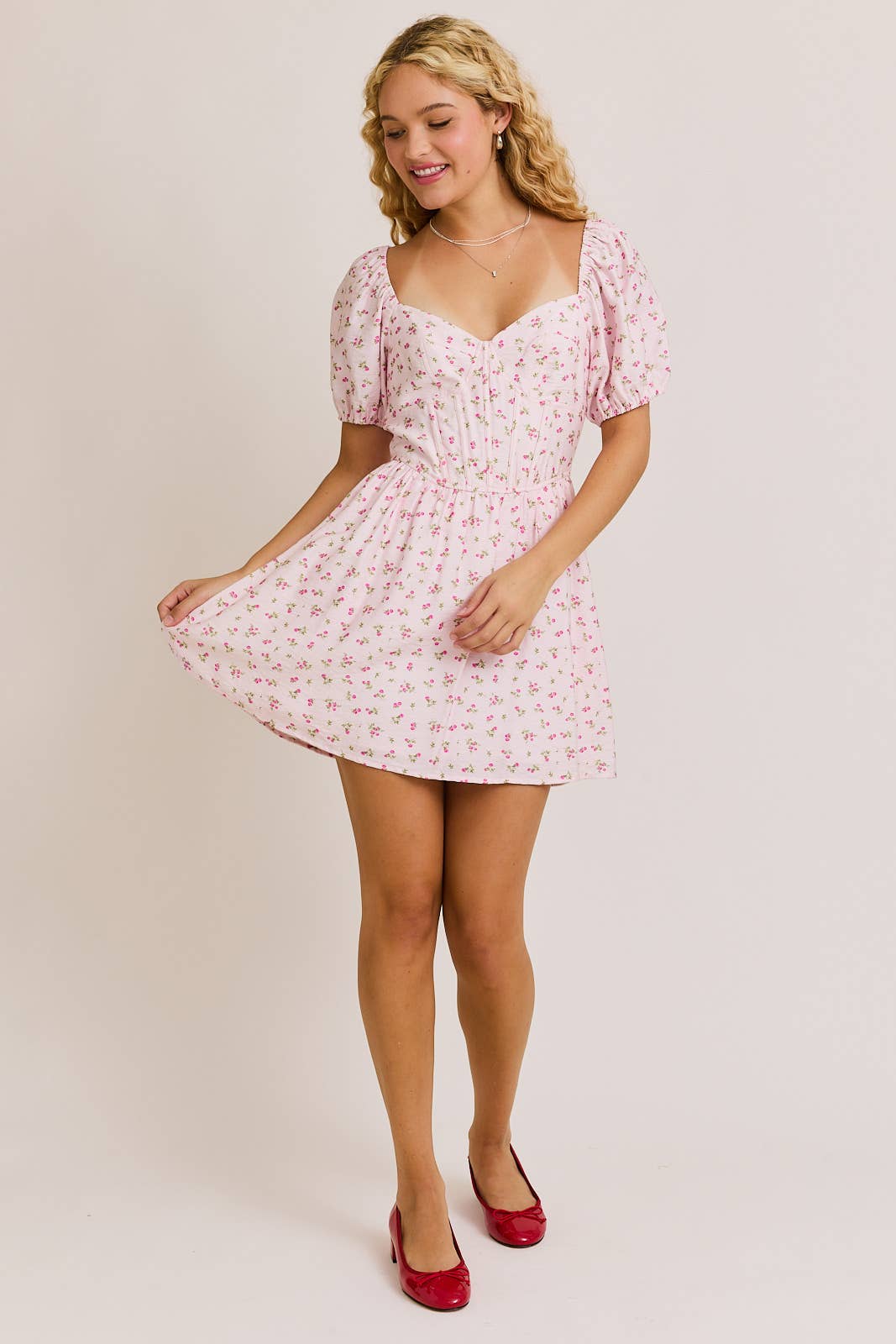 Sweetheart Serenade Floral Dress