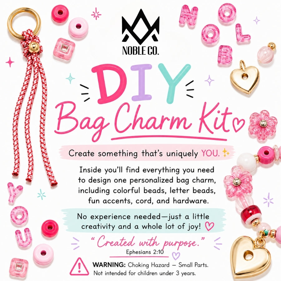 Noble Co. Personalized DIY Bag Charm Kit