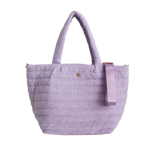 Lavender Terry Tote Beach Spa Bag