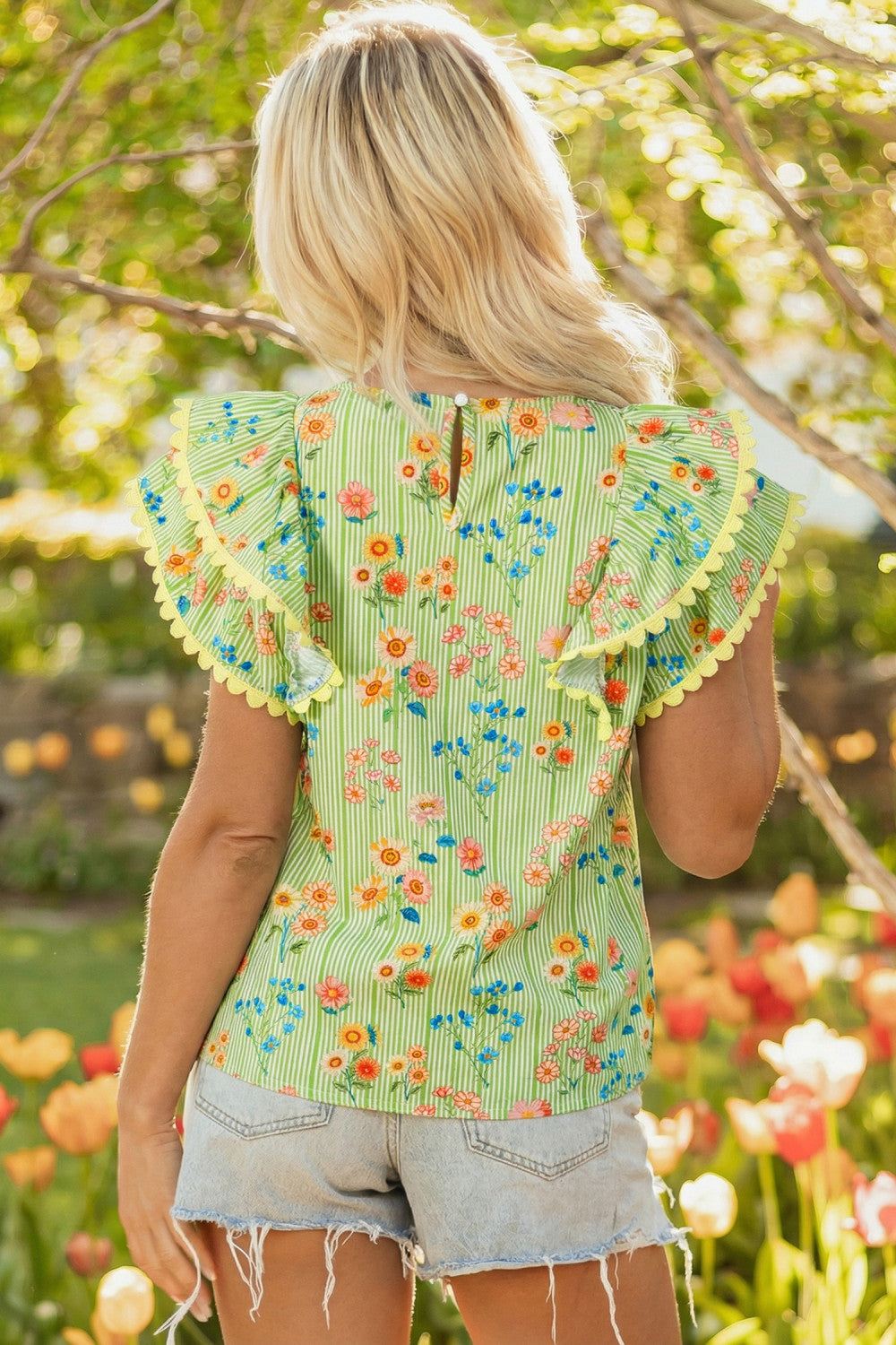 Pre-order Green Floral Top