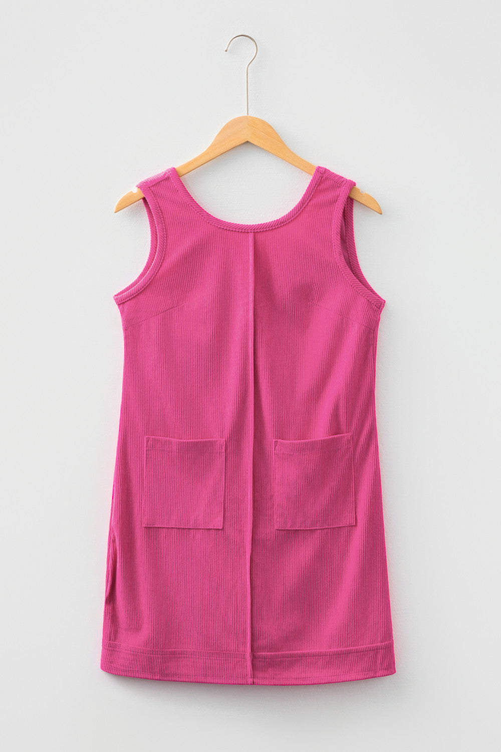 Hot Pink Corduroy Mini Dress