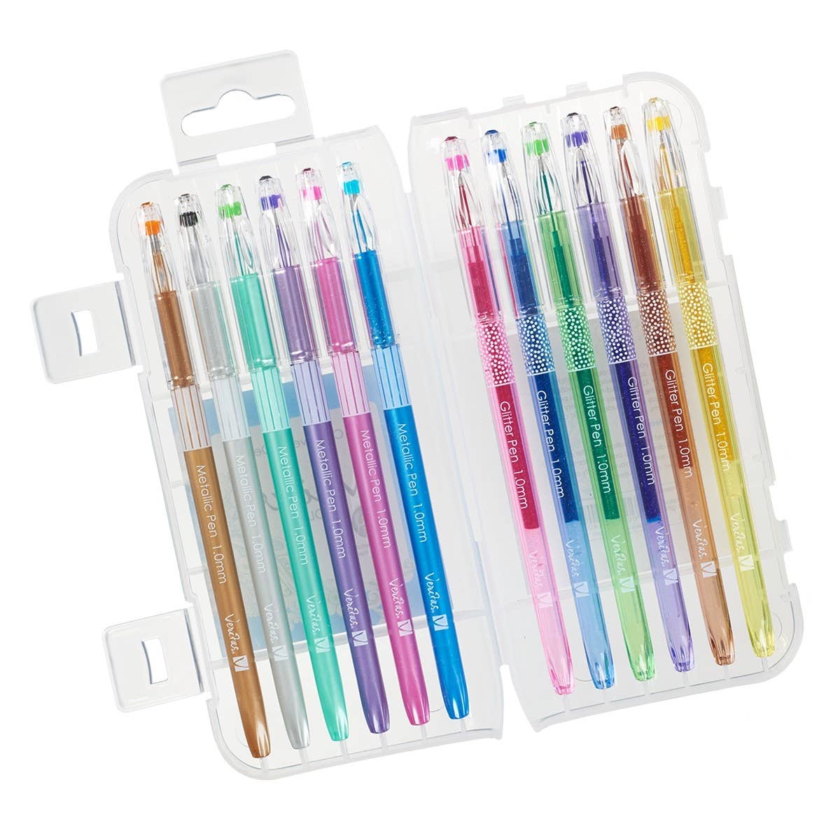 Metallic & Glitter Gel Pen Set – 12 Count