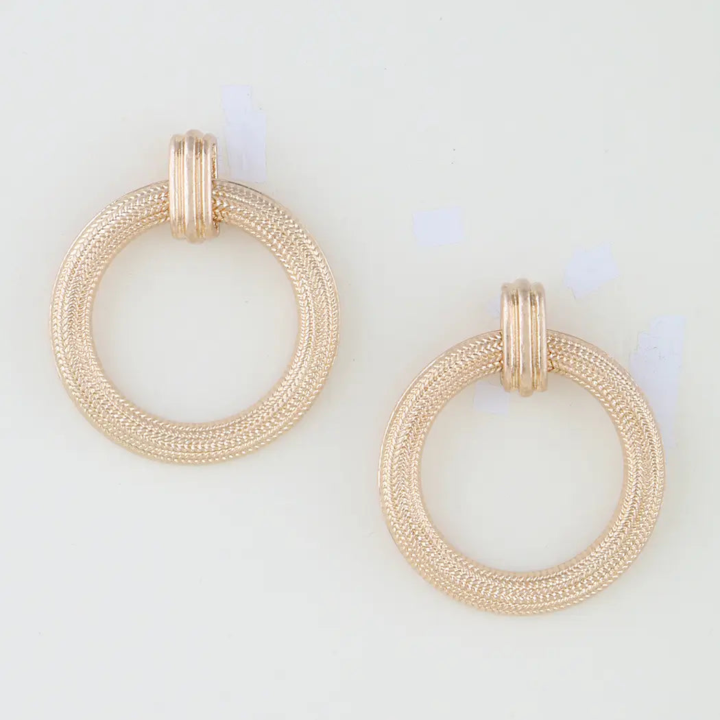 Pre-Order Gold Braided Loop Earrings (closes 5/22)