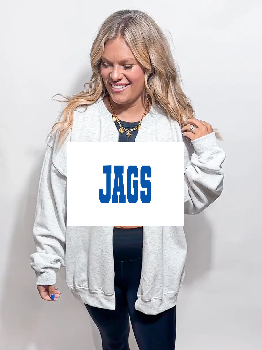 Pre-Order Gameday Sweatshirt Cardi (SIZE UP 1-2 SIZES FOR OVERSIZED LOOK)