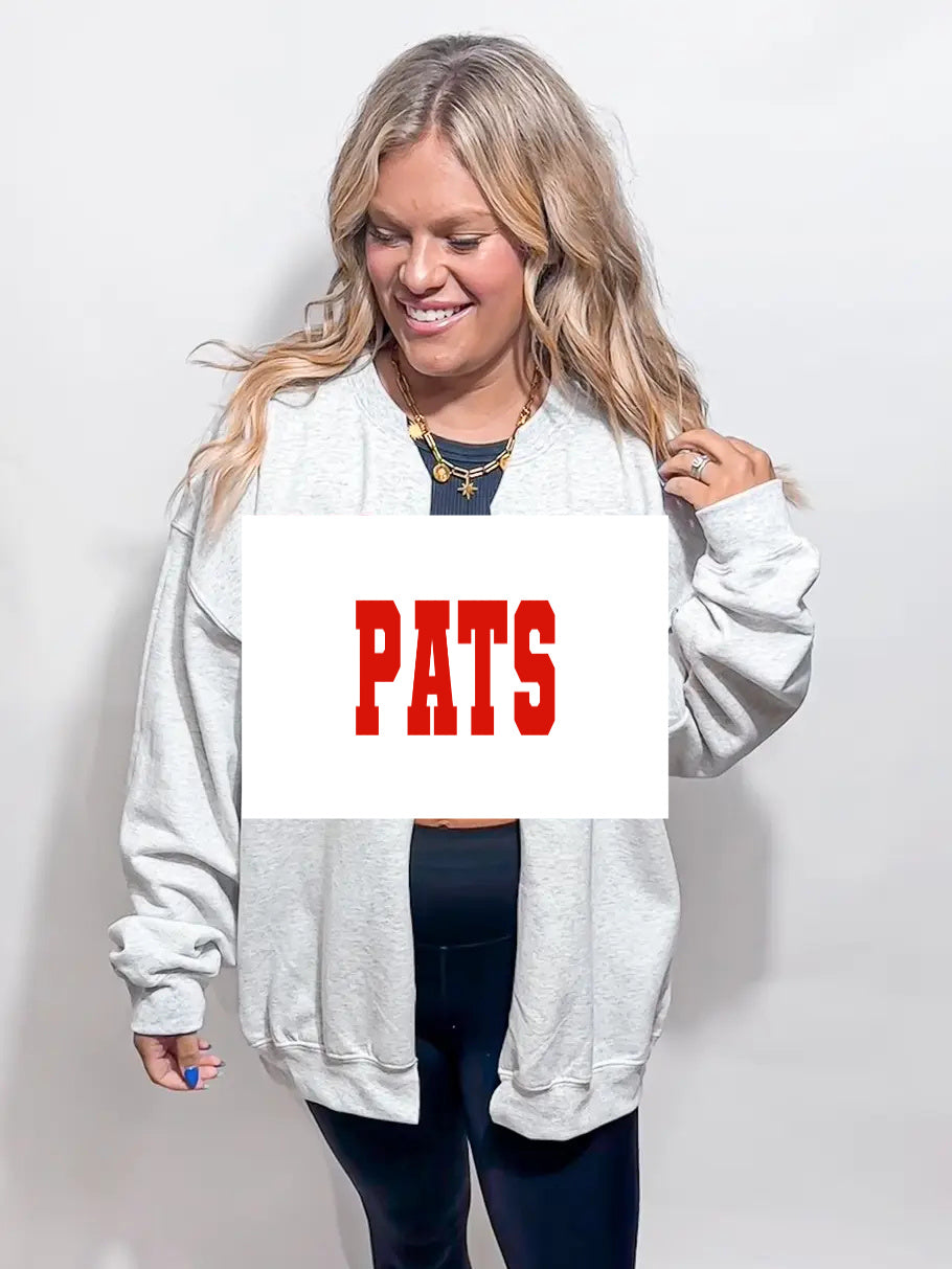 Pre-Order Gameday Sweatshirt Cardi (SIZE UP 1-2 SIZES FOR OVERSIZED LOOK)