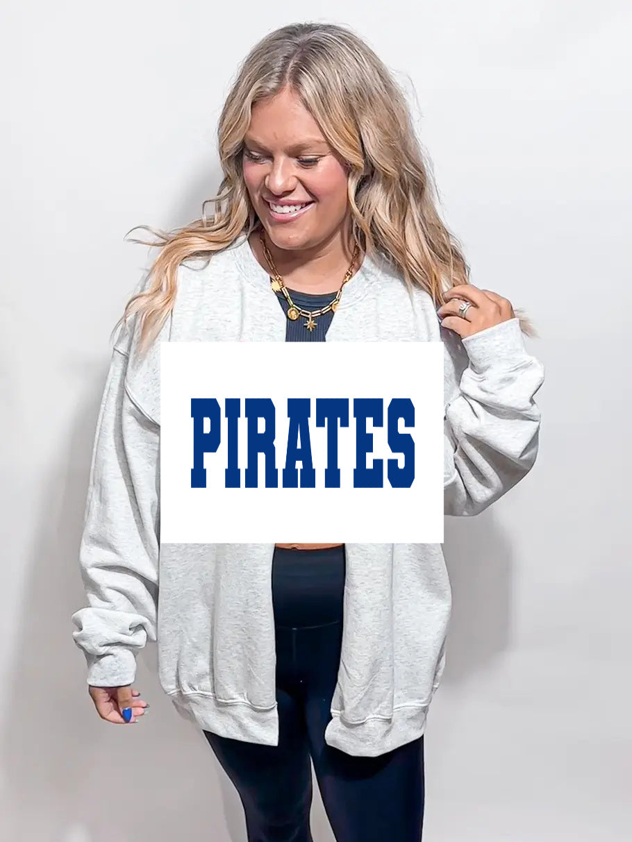 Pre-Order Gameday Sweatshirt Cardi (SIZE UP 1-2 SIZES FOR OVERSIZED LOOK)