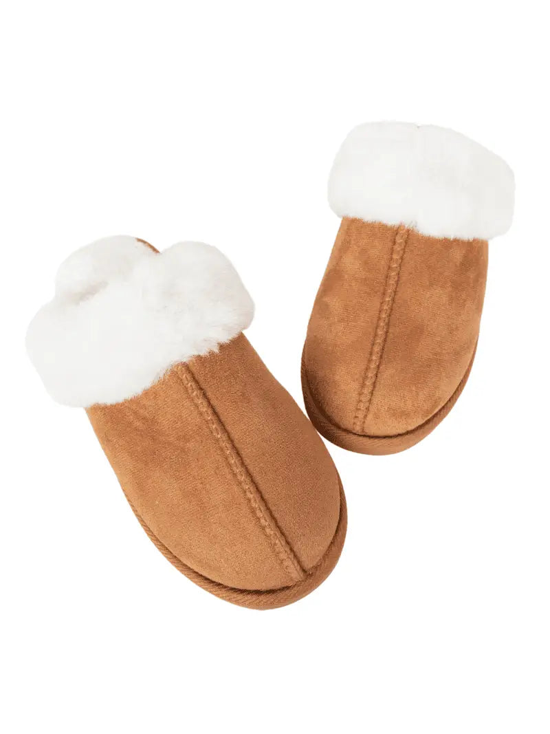 Pre-order Chestnut Faux Fur Slippers