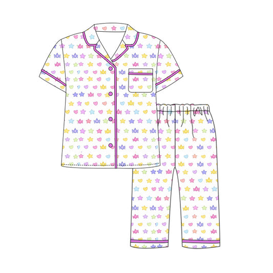 Pre-order Noble Co. Rest Assured Short Sleeve Pant Set - Promise Print