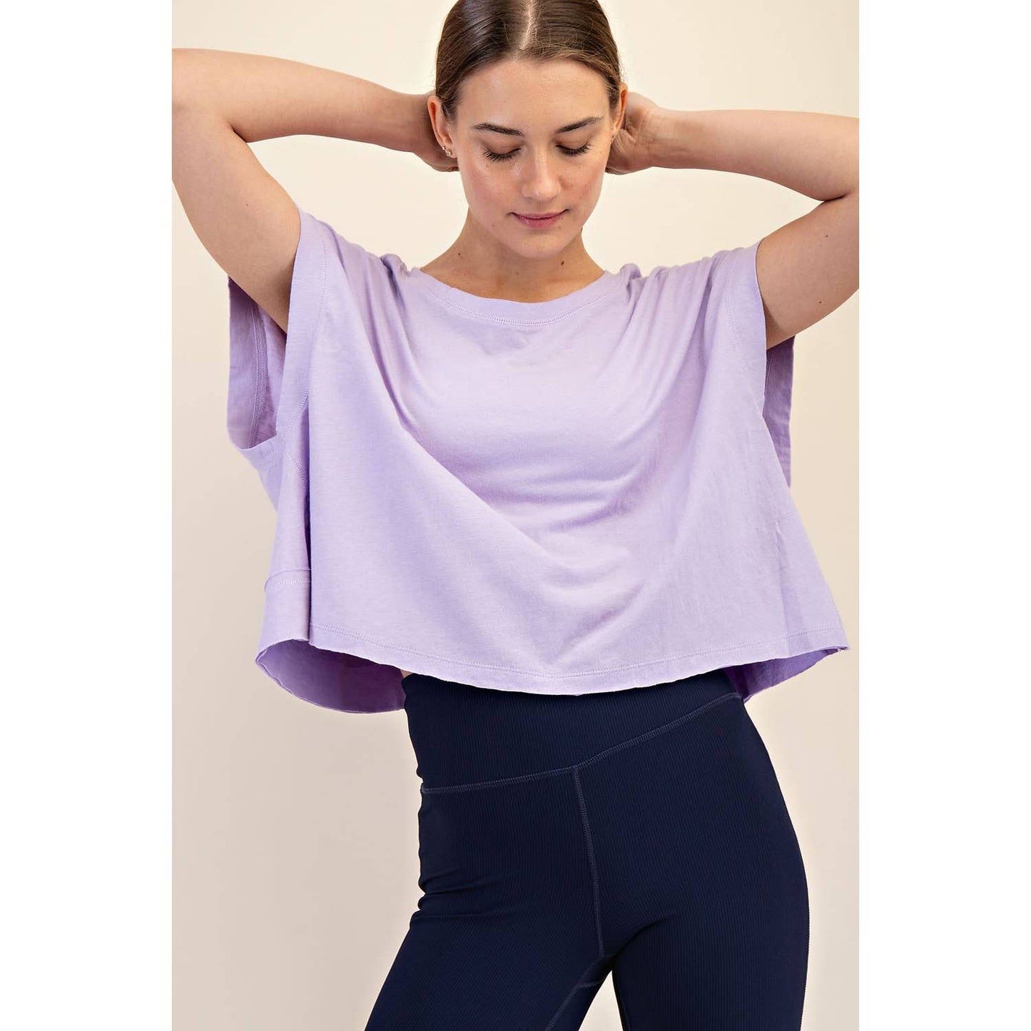 Open to Bloom Cotton Top - Lilac