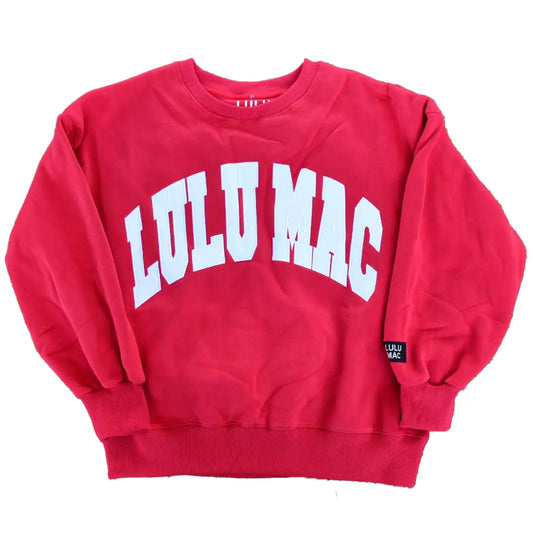 Lulu Mac Red/White Sweatshirt - Preorder