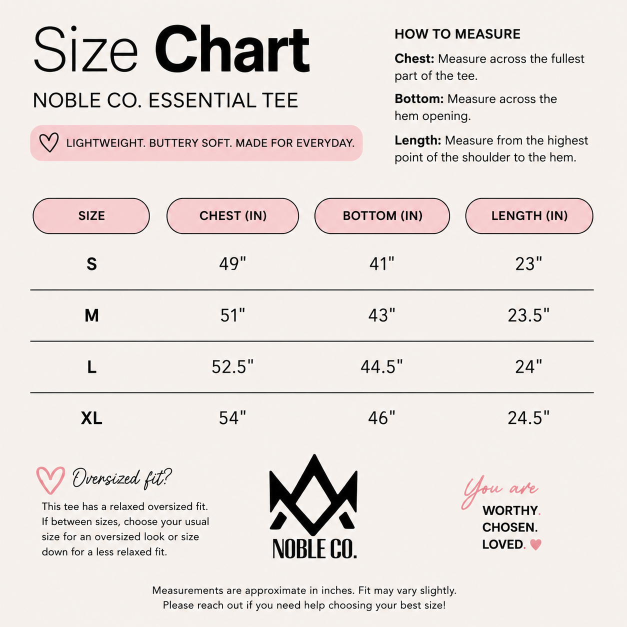 Noble Co. Essential Tee - Black