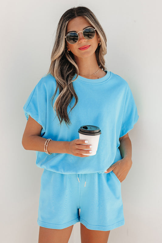 Pre-order Blue Puff Sleeve Set