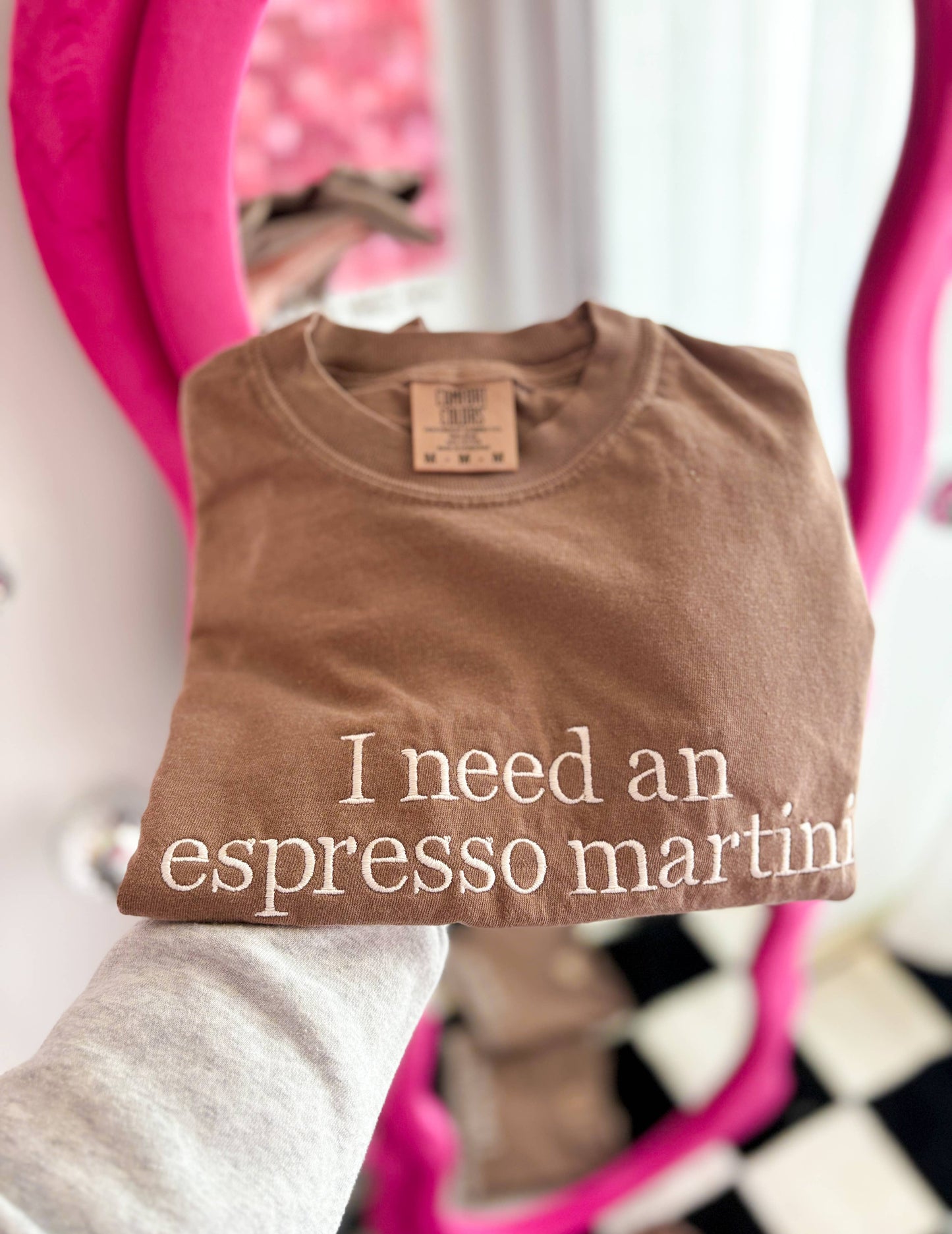 I need an espresso martini Embroidered Tee