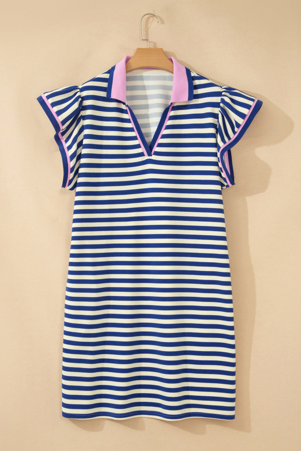 Pre-order Coastal Charm Blue Stripe Dress - Curvy