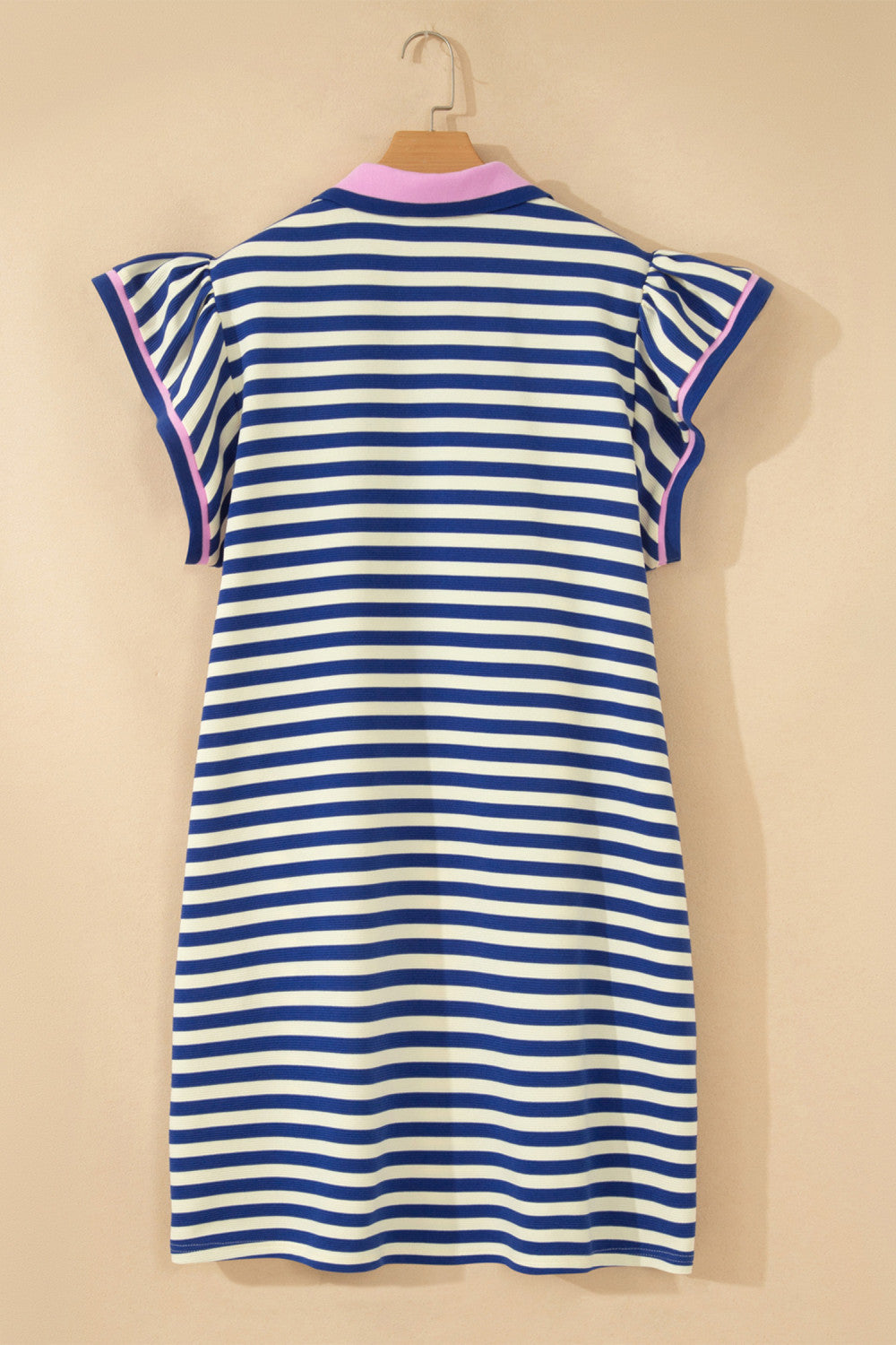 Pre-order Coastal Charm Blue Stripe Dress - Curvy