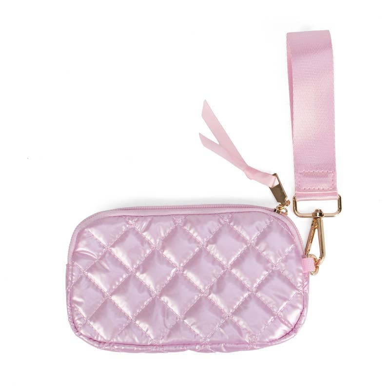 Jennifer Wristlet Wallet (Fits Your Phone!) - Ice Pink