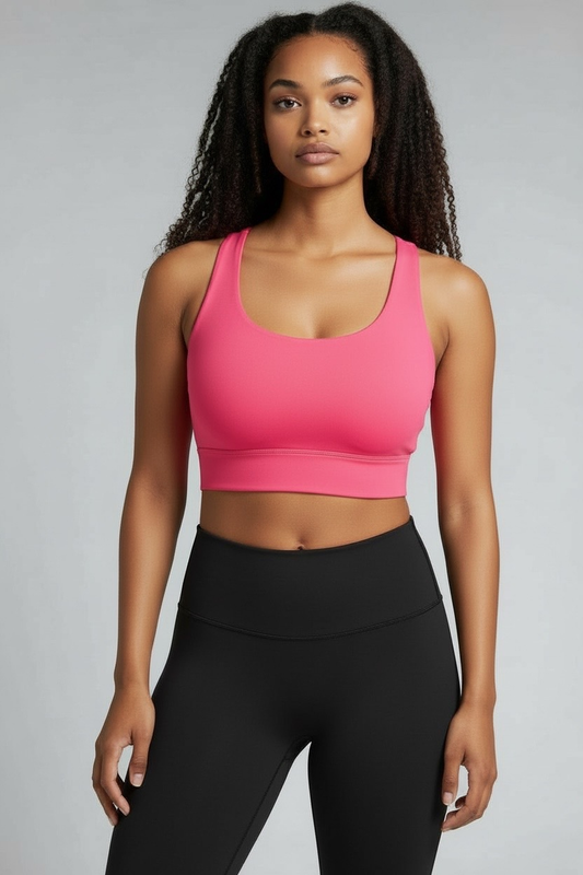 Pre-order Noble Co. Worthy Sports Bra - Raspberry Pink