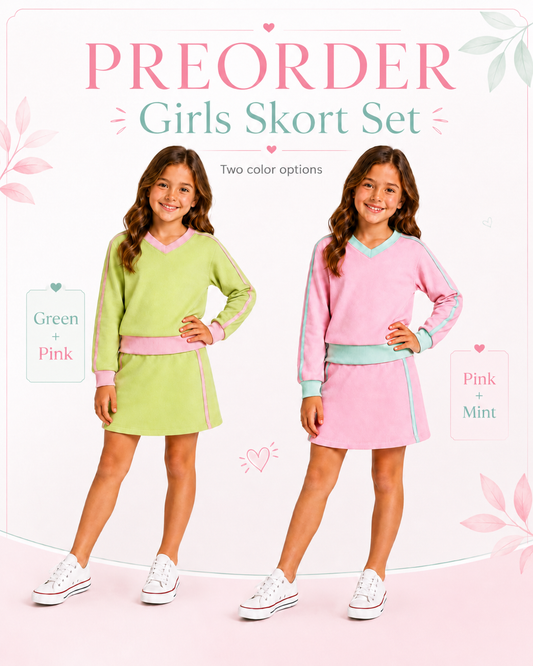 Pre-order Noble Co. Girls Skort Set