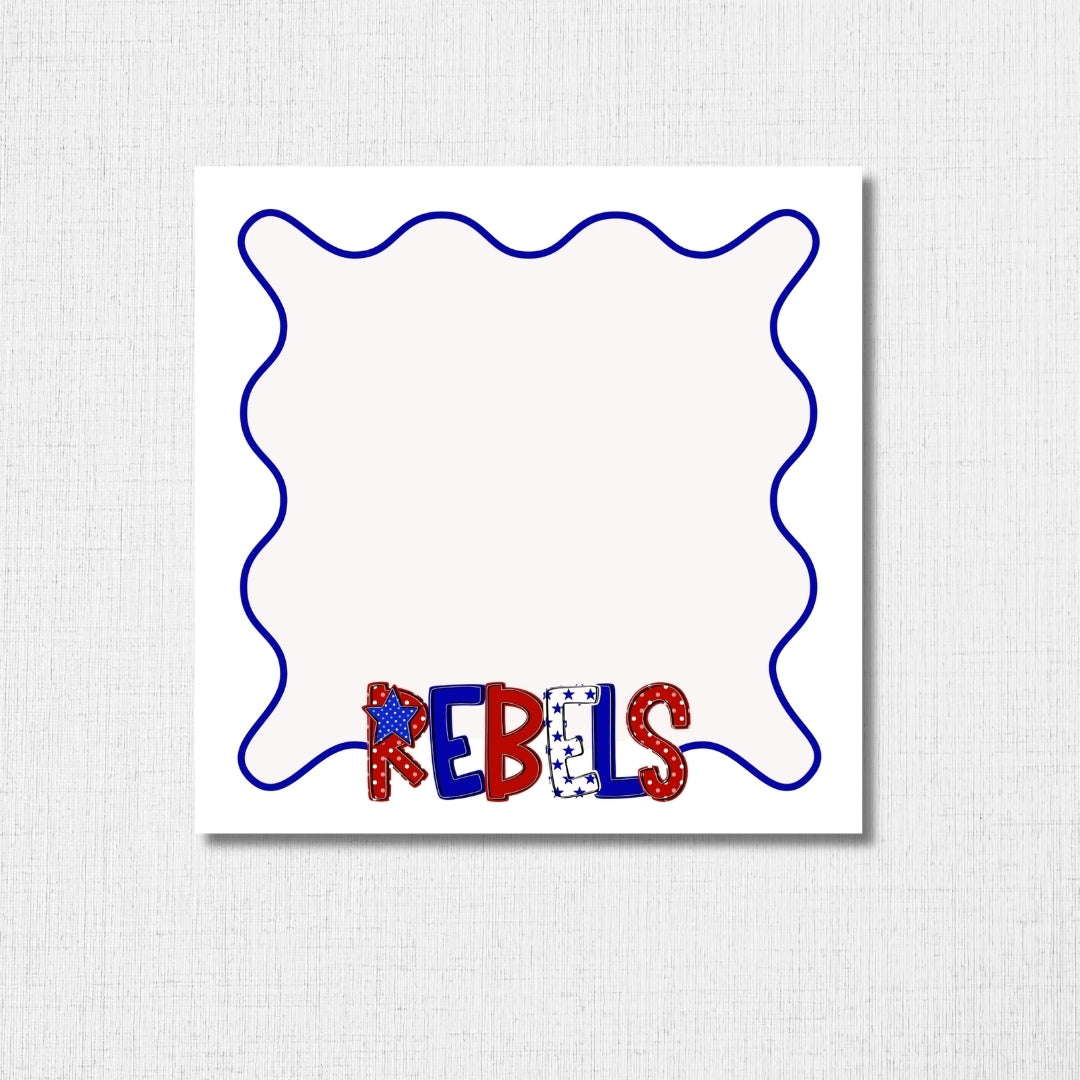 Pre-order School Spirit Notepads - REBELS