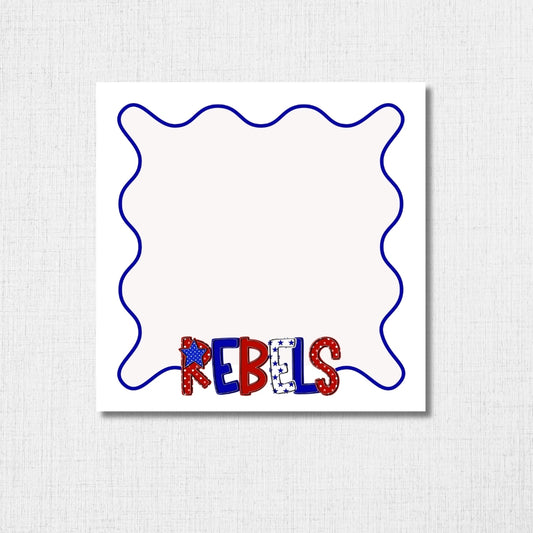 Pre-order School Spirit Notepads - REBELS