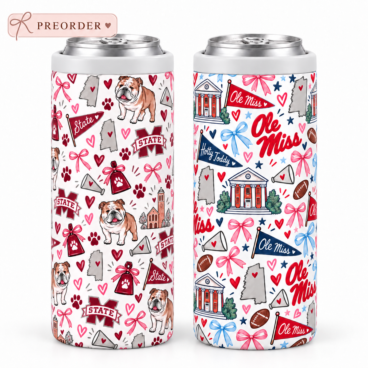 Preorder Spirit Doodle Slim Can Cooler (eta 6-7 weeks)