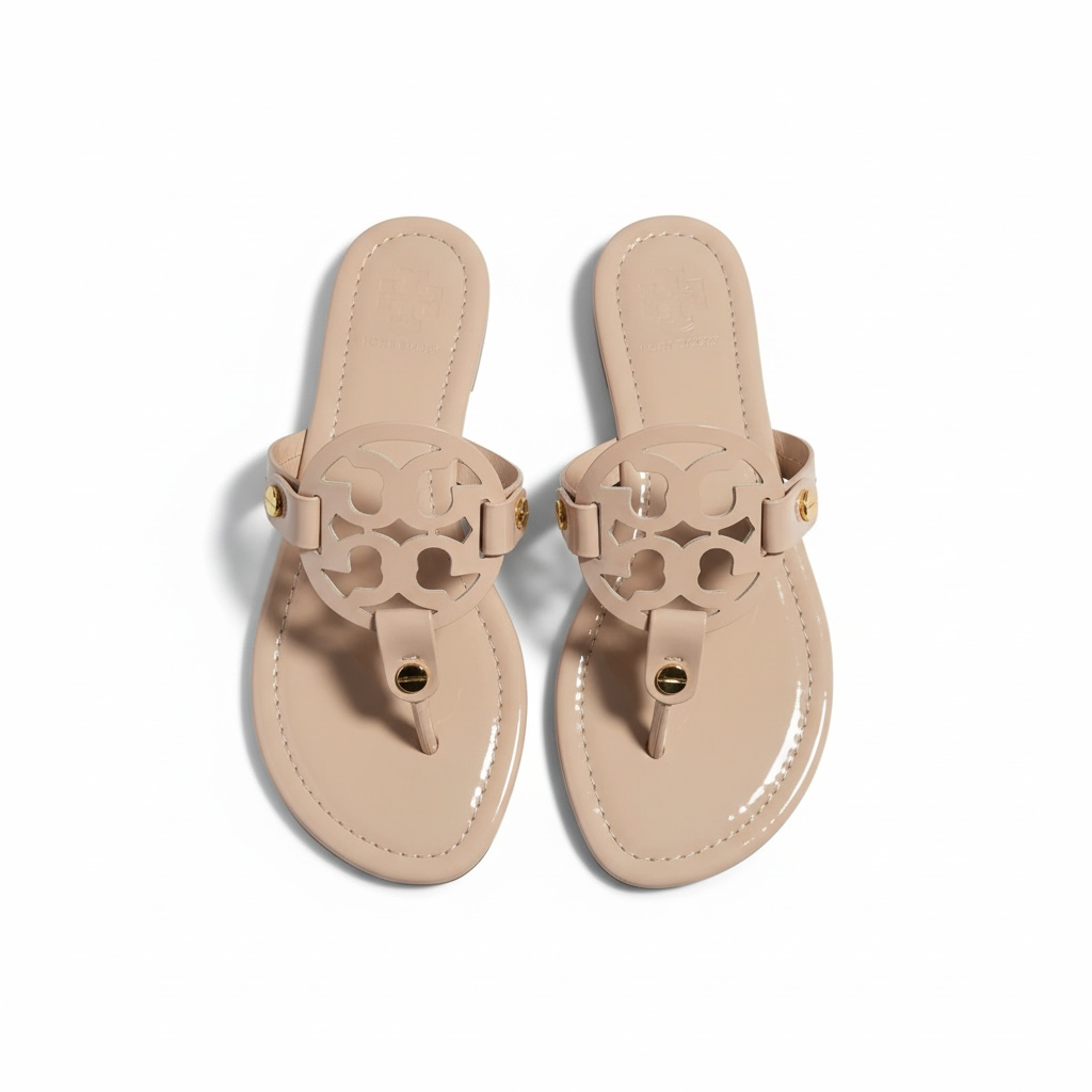 Pre-order Summer Sandals - Patent Taupe